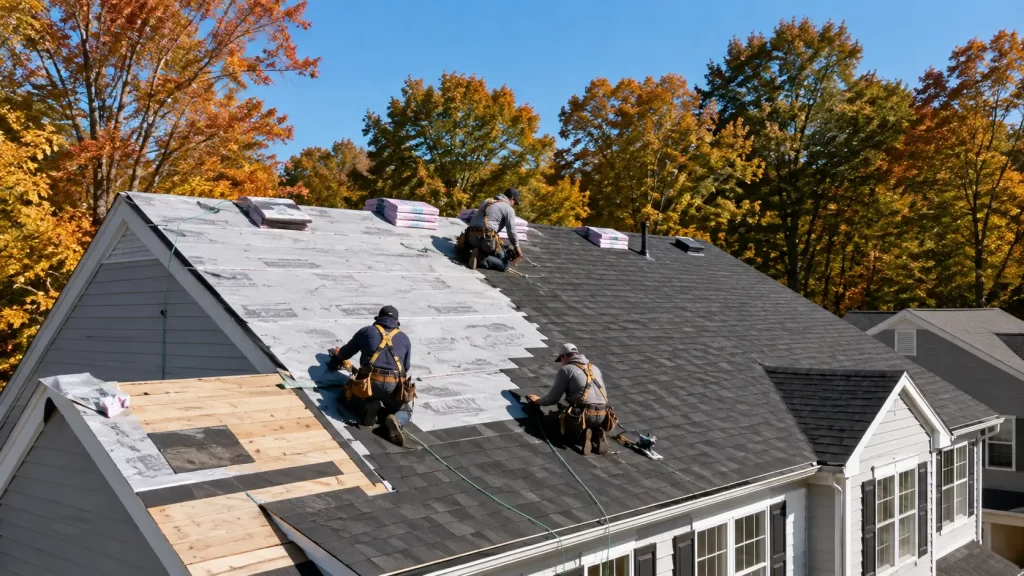 fall roof replacement massachusetts